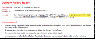 How to deal with Permanent Error 550 5.7.26 on your Domino mail server (hint SPF)