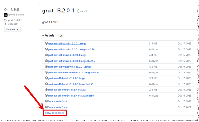 Where to locate the gnat-package for Windows